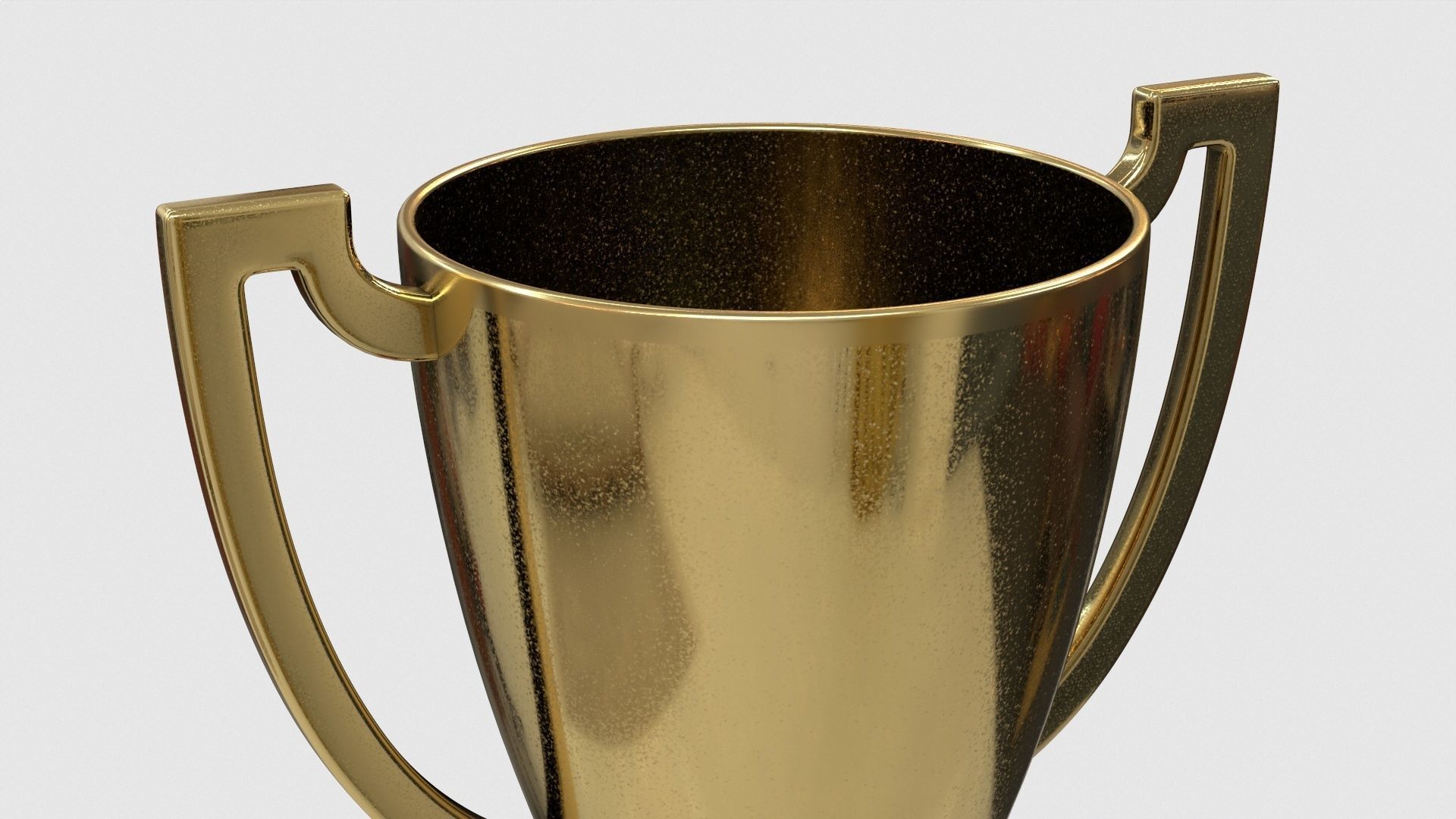 Gold Trophy 2 Low-poly 3D model_11