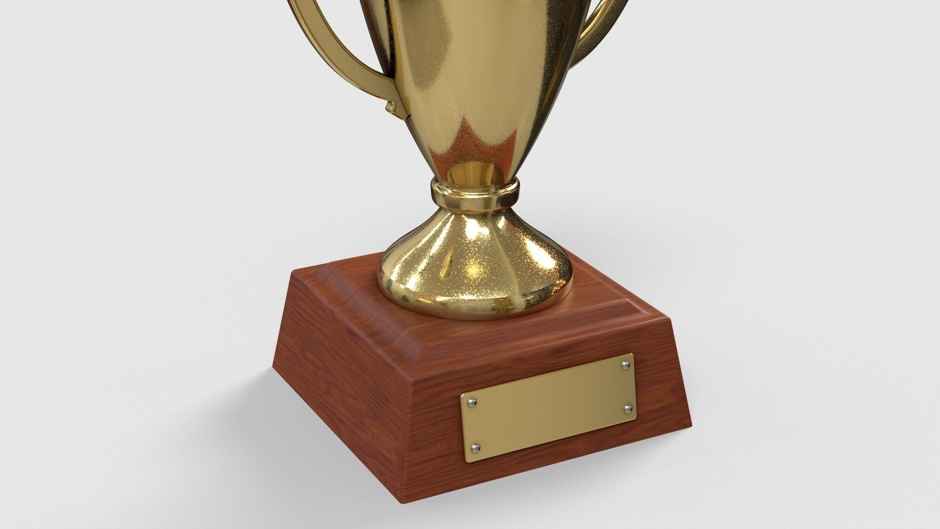 Gold Trophy 2 Low-poly 3D model_12