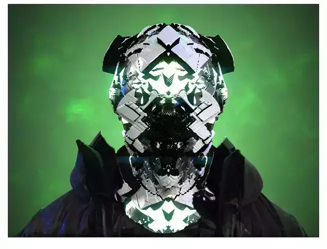 Sci-Fi Helmet Space Astronaut Character Robot 01