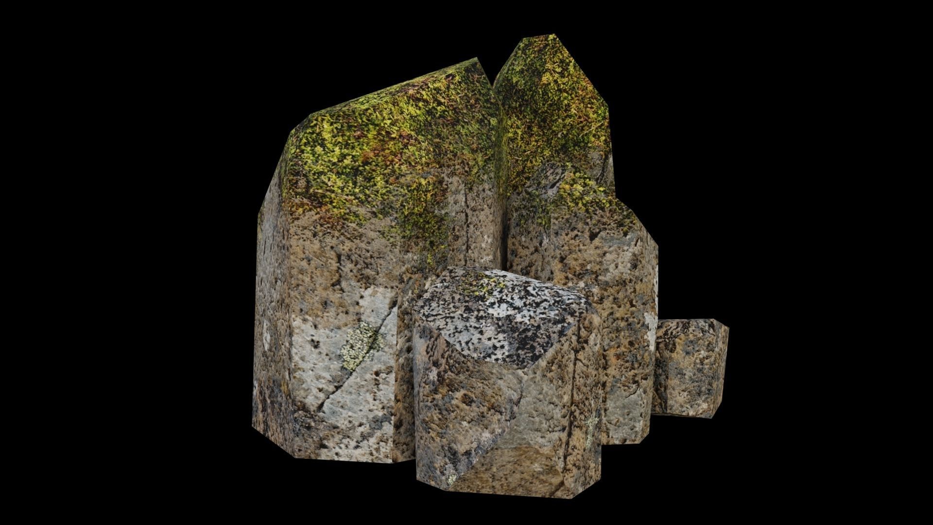 PBR Rocks Pack 03 Low-poly 3D model_27