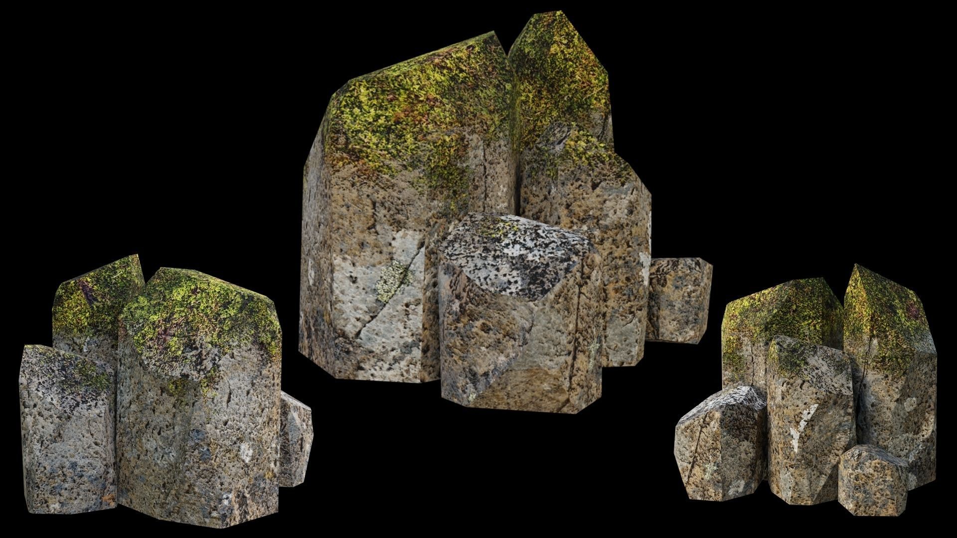 PBR Rocks Pack 03 Low-poly 3D model_13