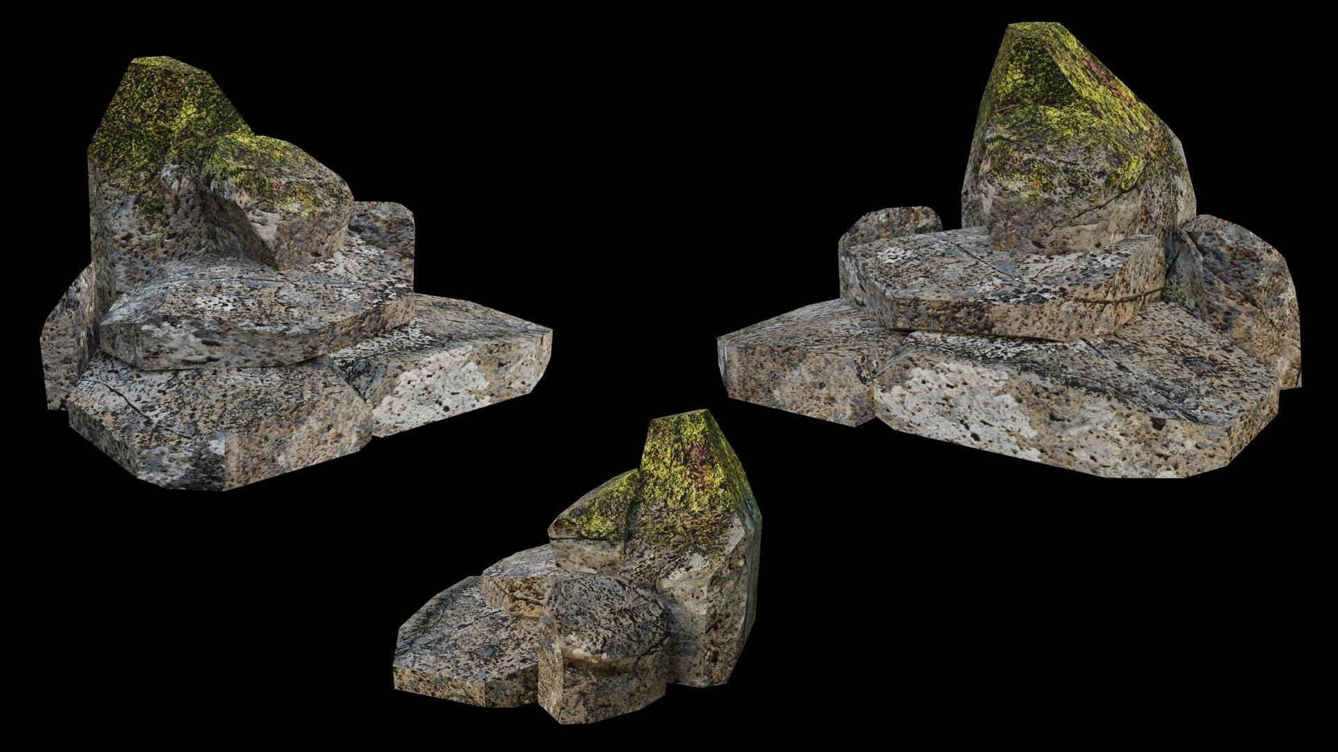 PBR Rocks Pack 03 Low-poly 3D model_11