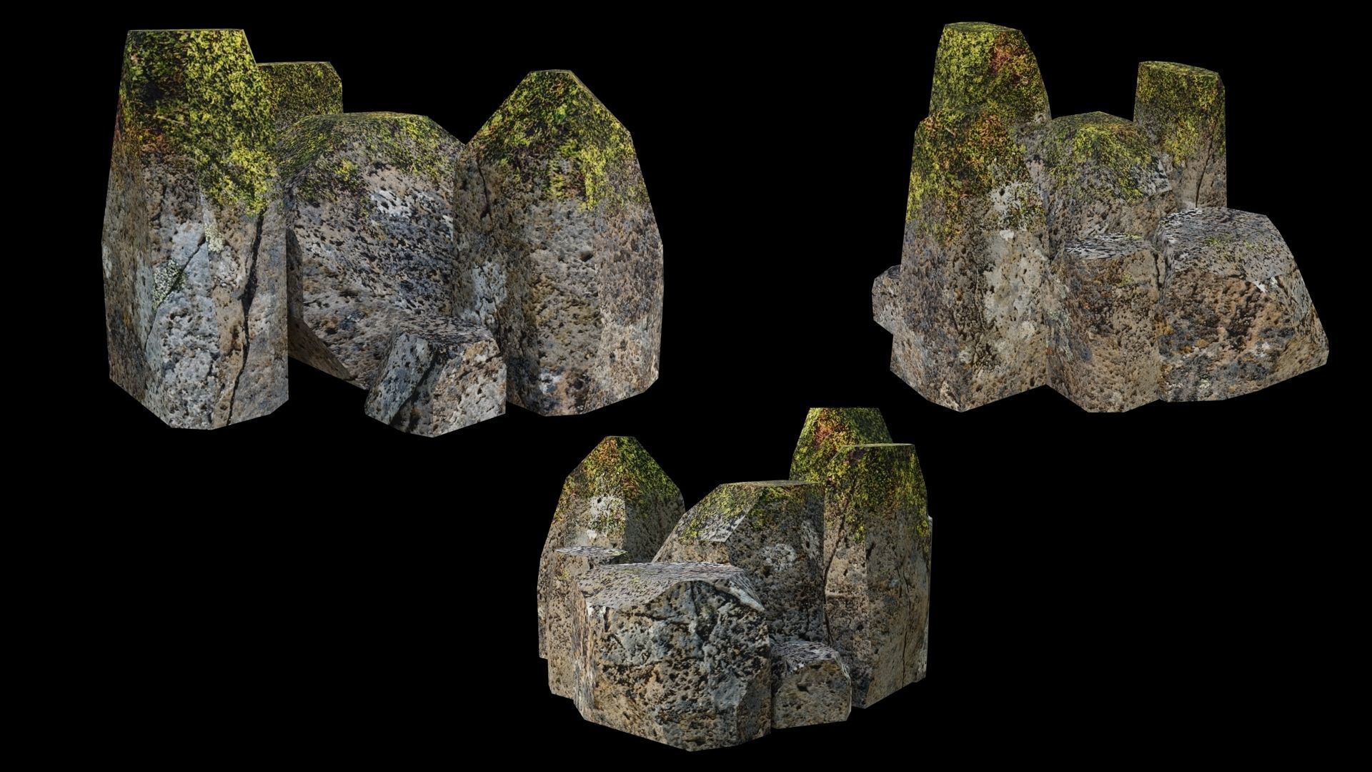 PBR Rocks Pack 03 Low-poly 3D model_6