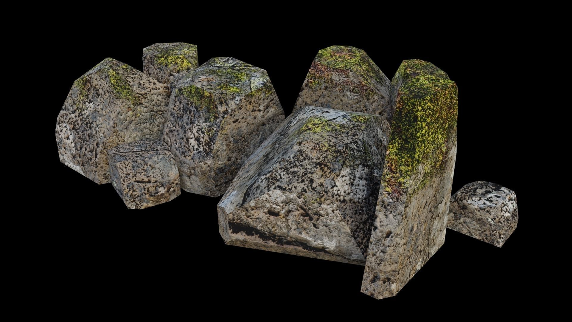 PBR Rocks Pack 03 Low-poly 3D model_20