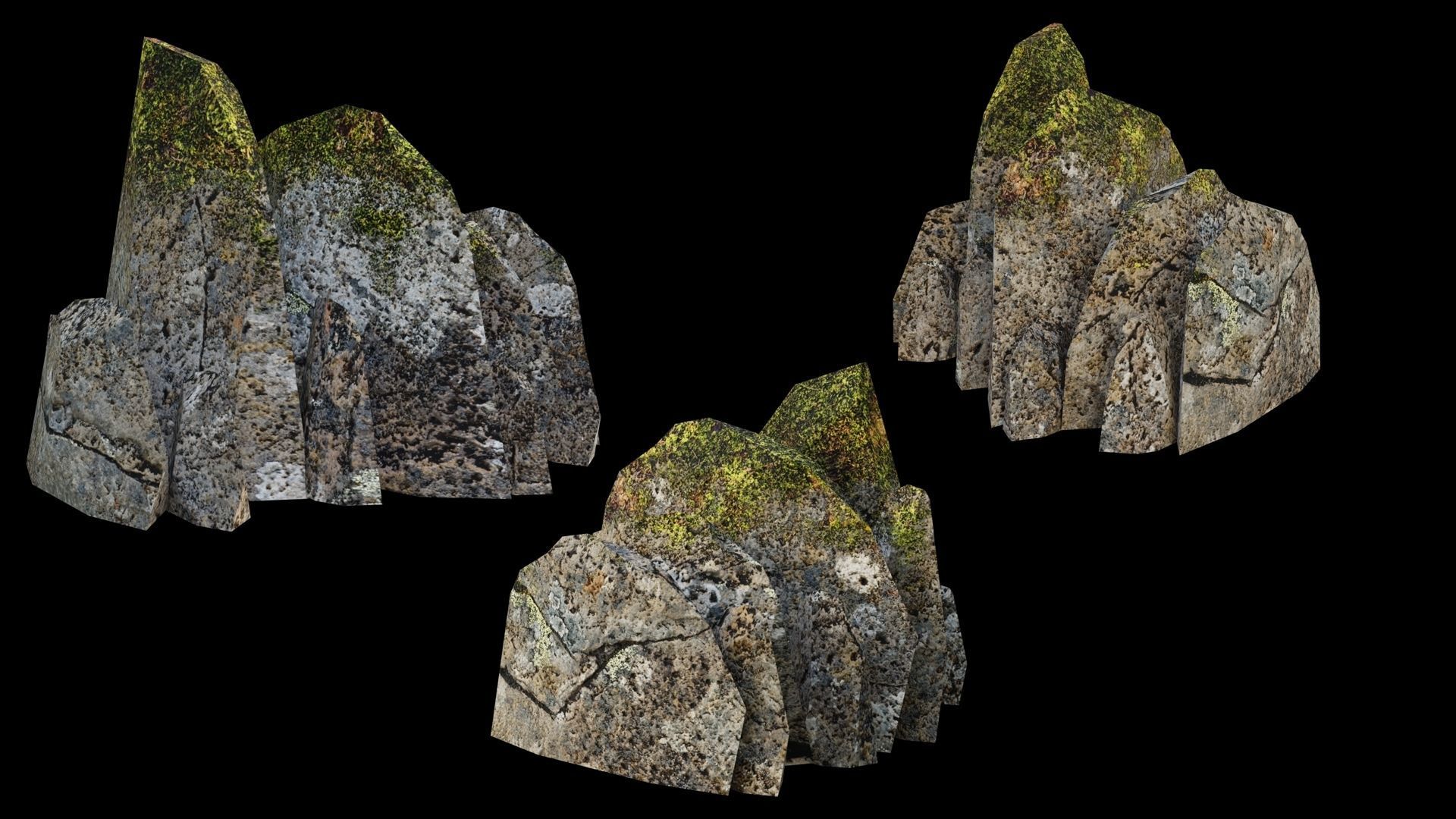 PBR Rocks Pack 03 Low-poly 3D model_14