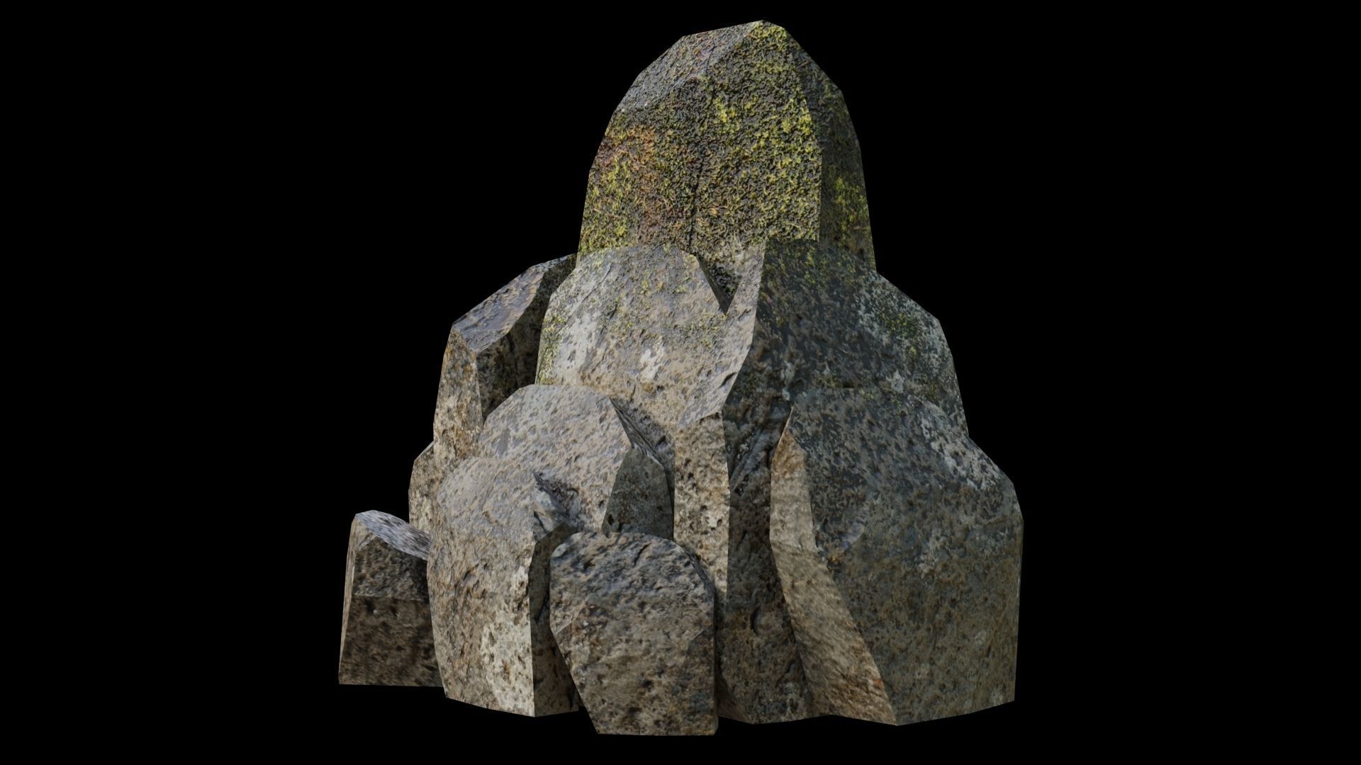 PBR Rocks Pack 03 Low-poly 3D model_24