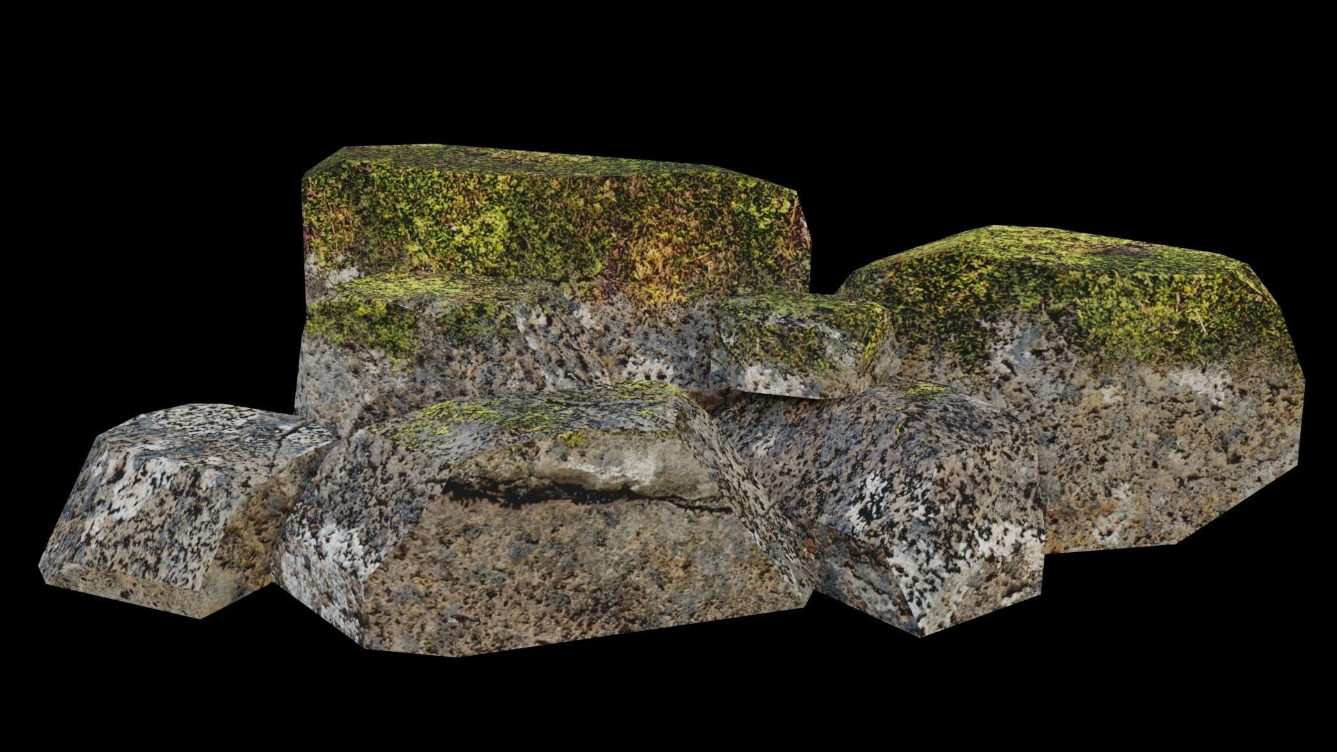 PBR Rocks Pack 03 Low-poly 3D model_23