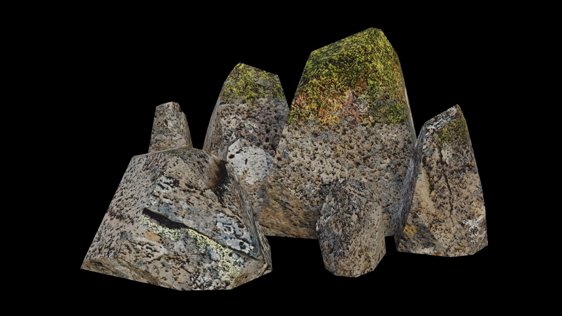 PBR Rocks Pack 03 Low-poly 3D model_29