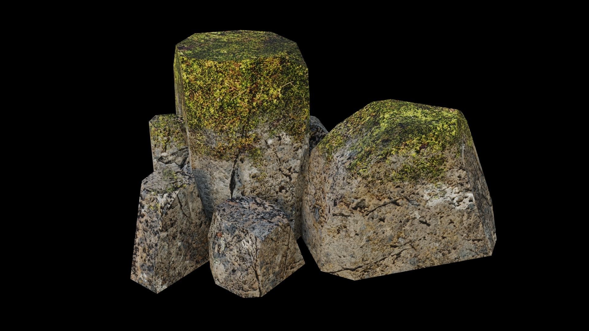 PBR Rocks Pack 03 Low-poly 3D model_21