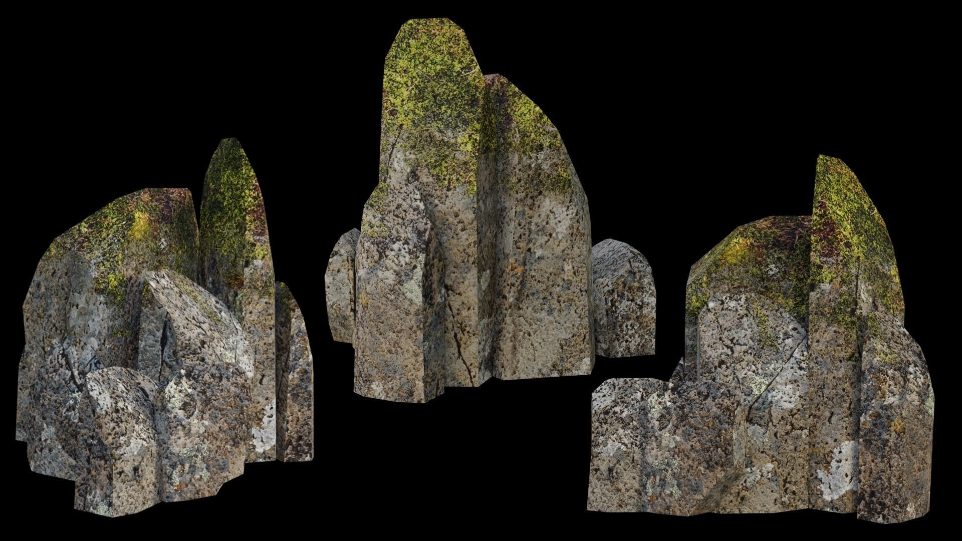 PBR Rocks Pack 03 Low-poly 3D model_10