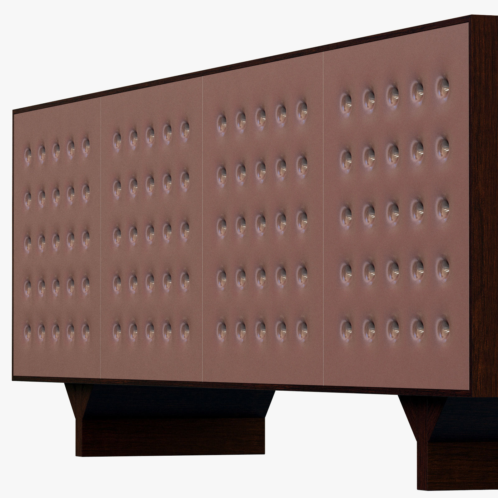 Roshe Bobois pattern sideboard 3D model_2