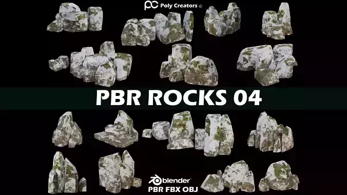PBR Rocks Pack 04