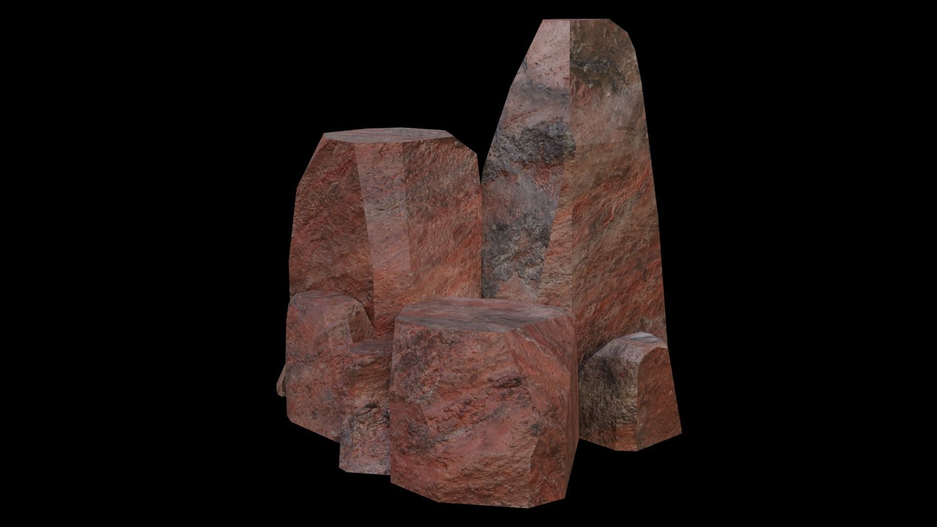This PBR Rocks Pack 05 Low-poly 3D model_13