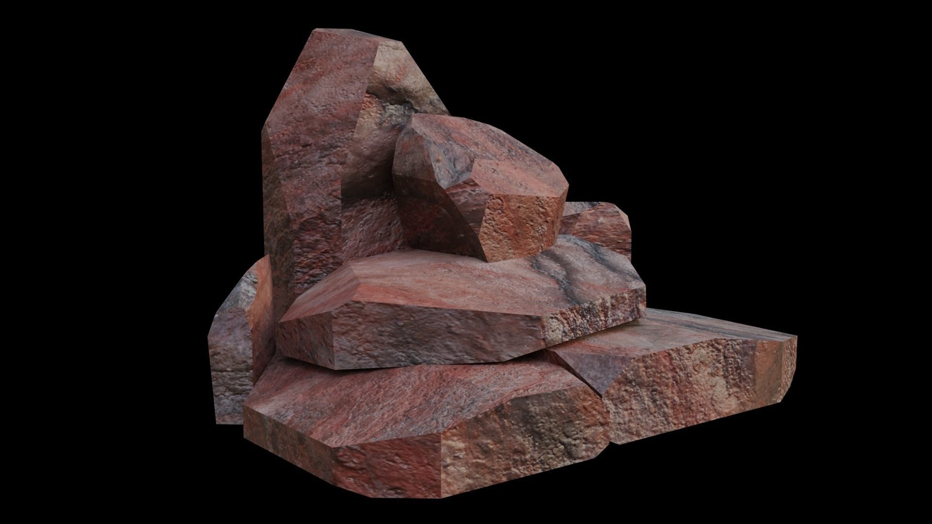 This PBR Rocks Pack 05 Low-poly 3D model_20