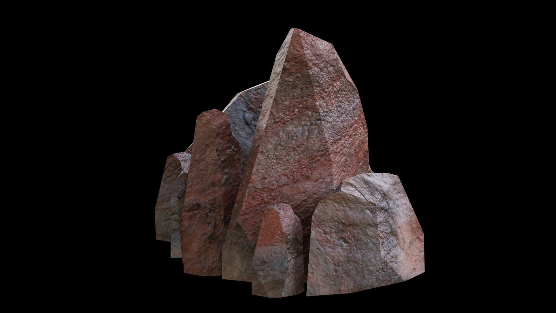 This PBR Rocks Pack 05 Low-poly 3D model_26