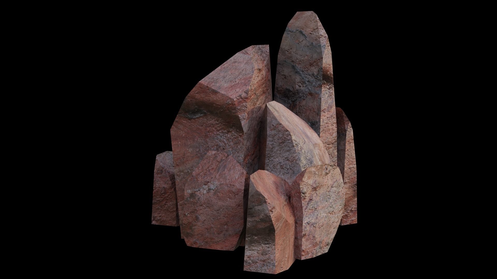 This PBR Rocks Pack 05 Low-poly 3D model_18