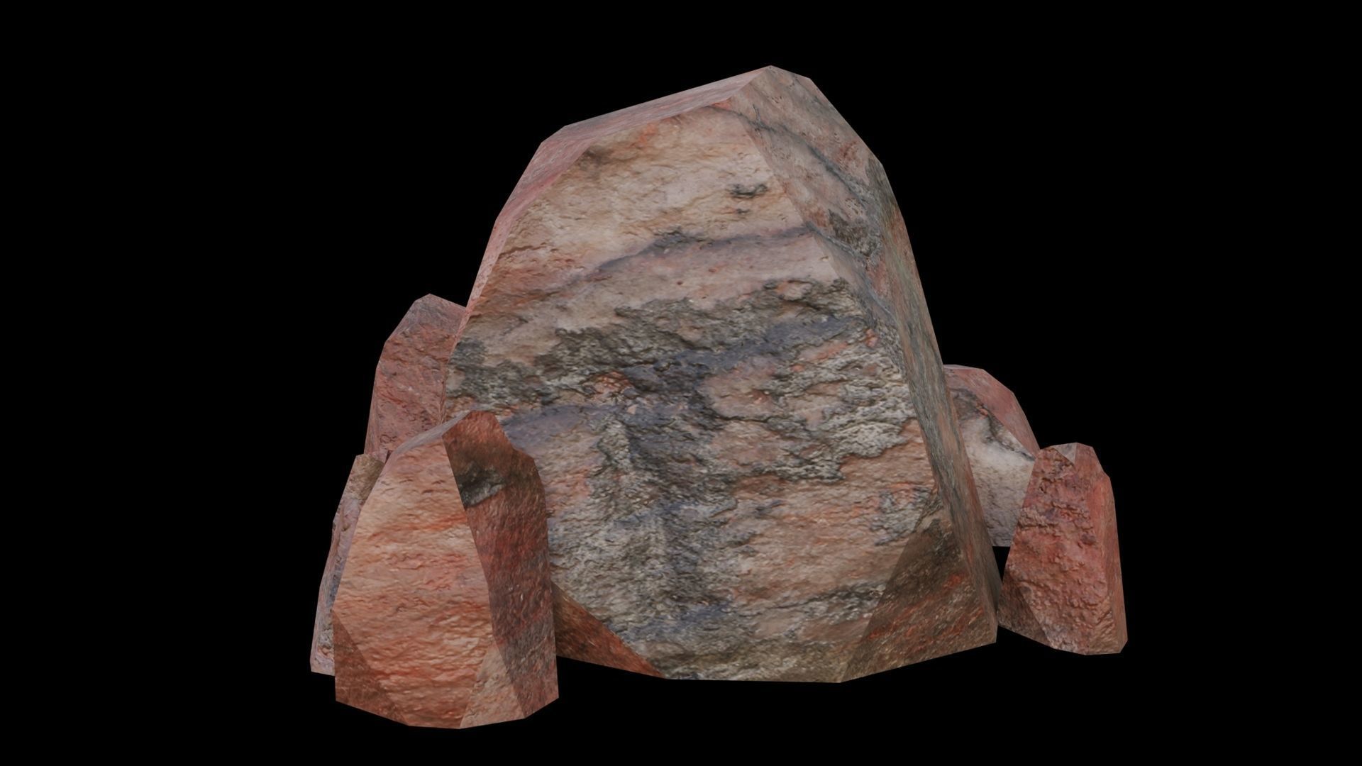 This PBR Rocks Pack 05 Low-poly 3D model_31