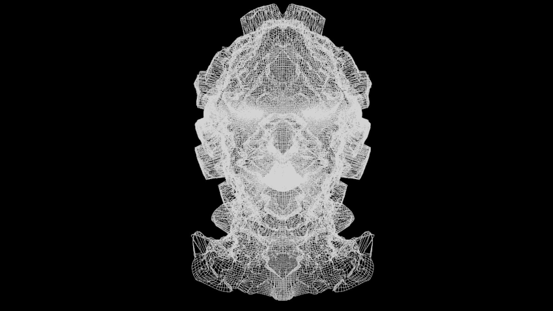 Sci-Fi Helmet Space Astronaut Character Robot 50 3D model_7