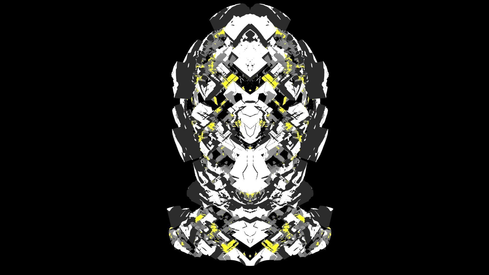 Sci-Fi Helmet Space Astronaut Character Robot 50 3D model_4