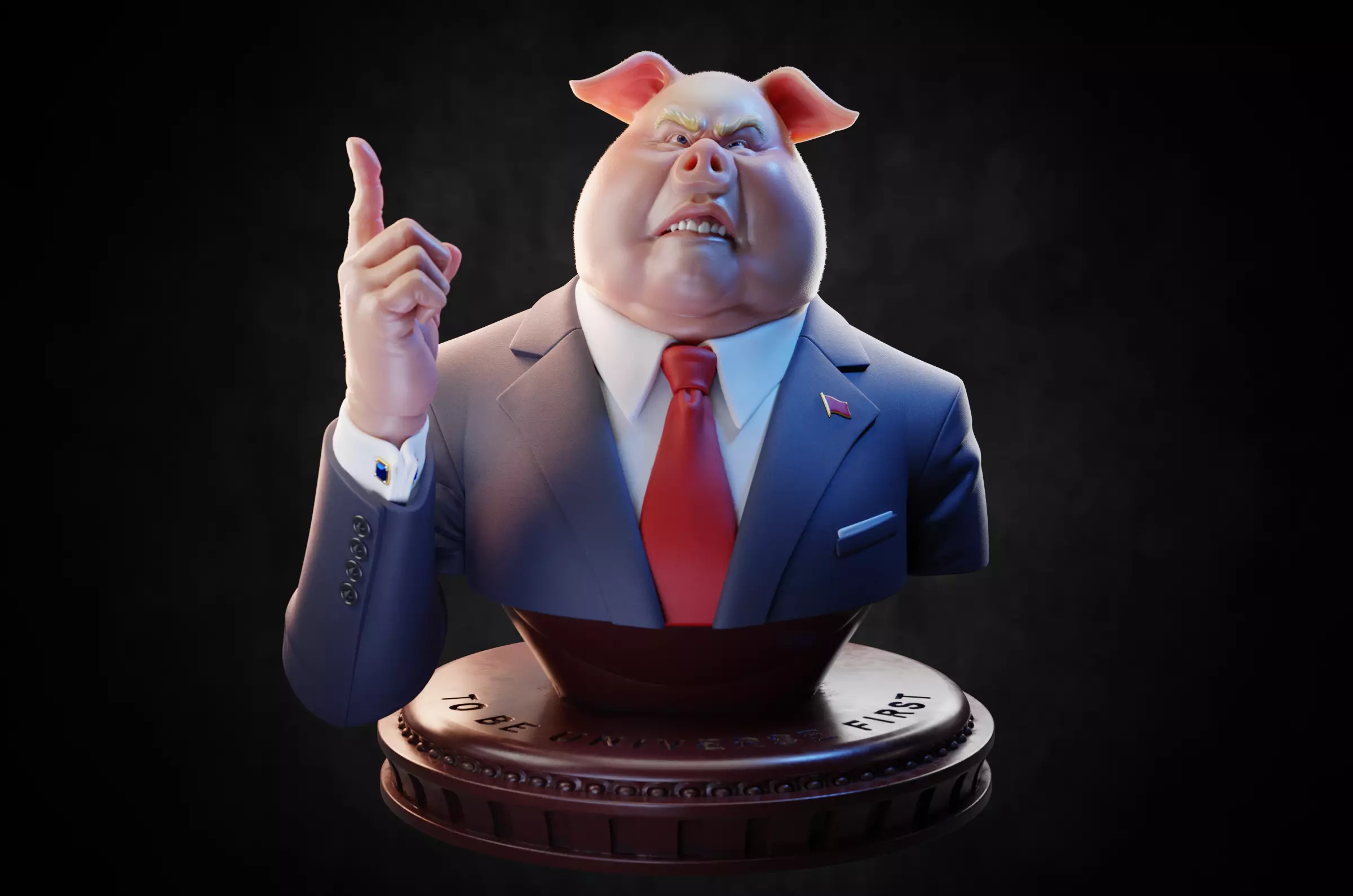 A beast in human dress My big boss 3D model