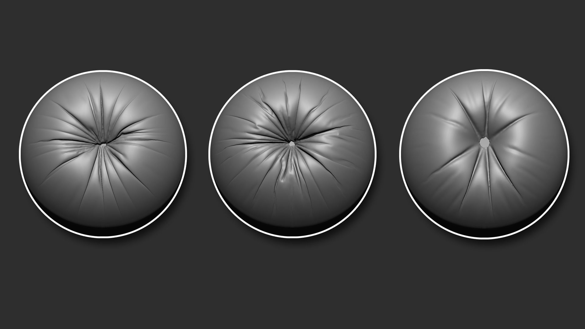 40 Cloth Details Button Hole Brushes Alpha Vol01  Video Tutorial 3D model_8