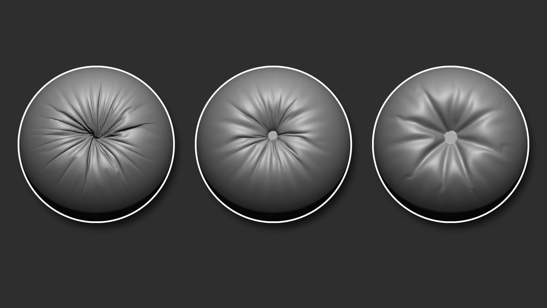40 Cloth Details Button Hole Brushes Alpha Vol01  Video Tutorial 3D model_11