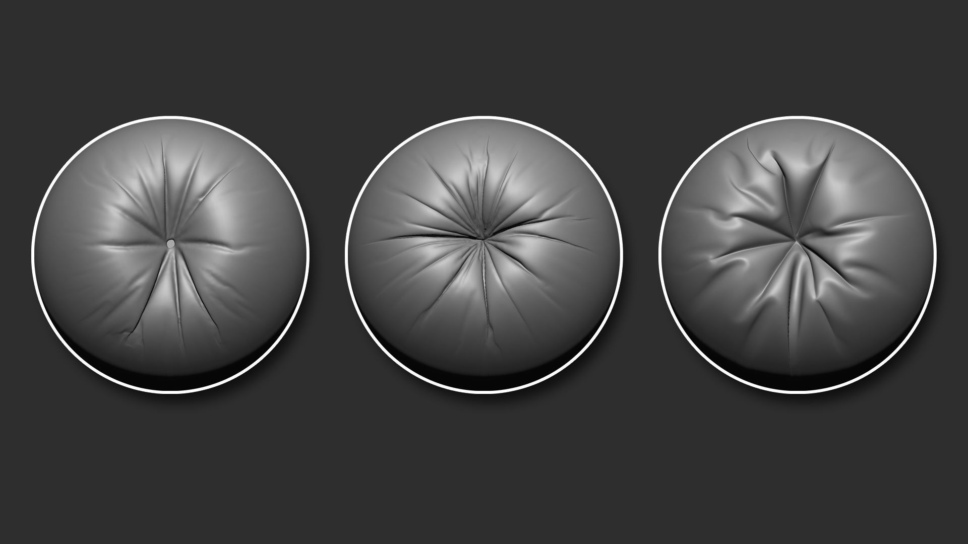 40 Cloth Details Button Hole Brushes Alpha Vol01  Video Tutorial 3D model_12