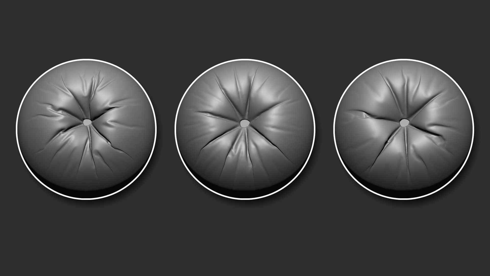 40 Cloth Details Button Hole Brushes Alpha Vol01  Video Tutorial 3D model_4
