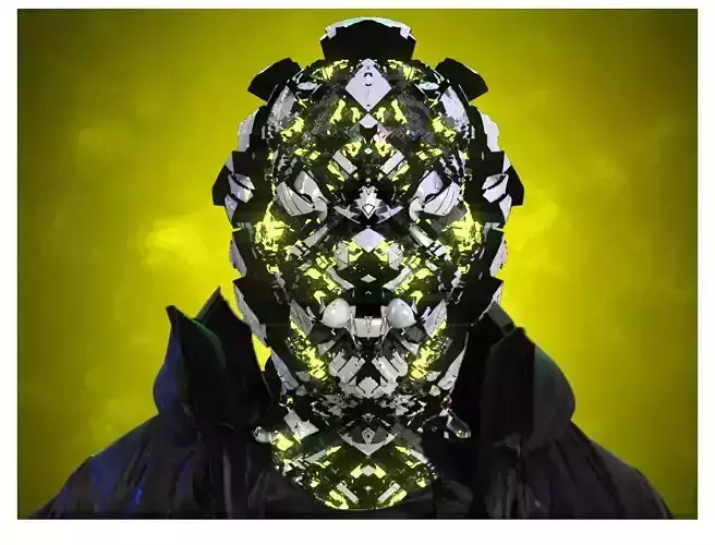 Sci-Fi Helmet Space Astronaut Character Robot 47