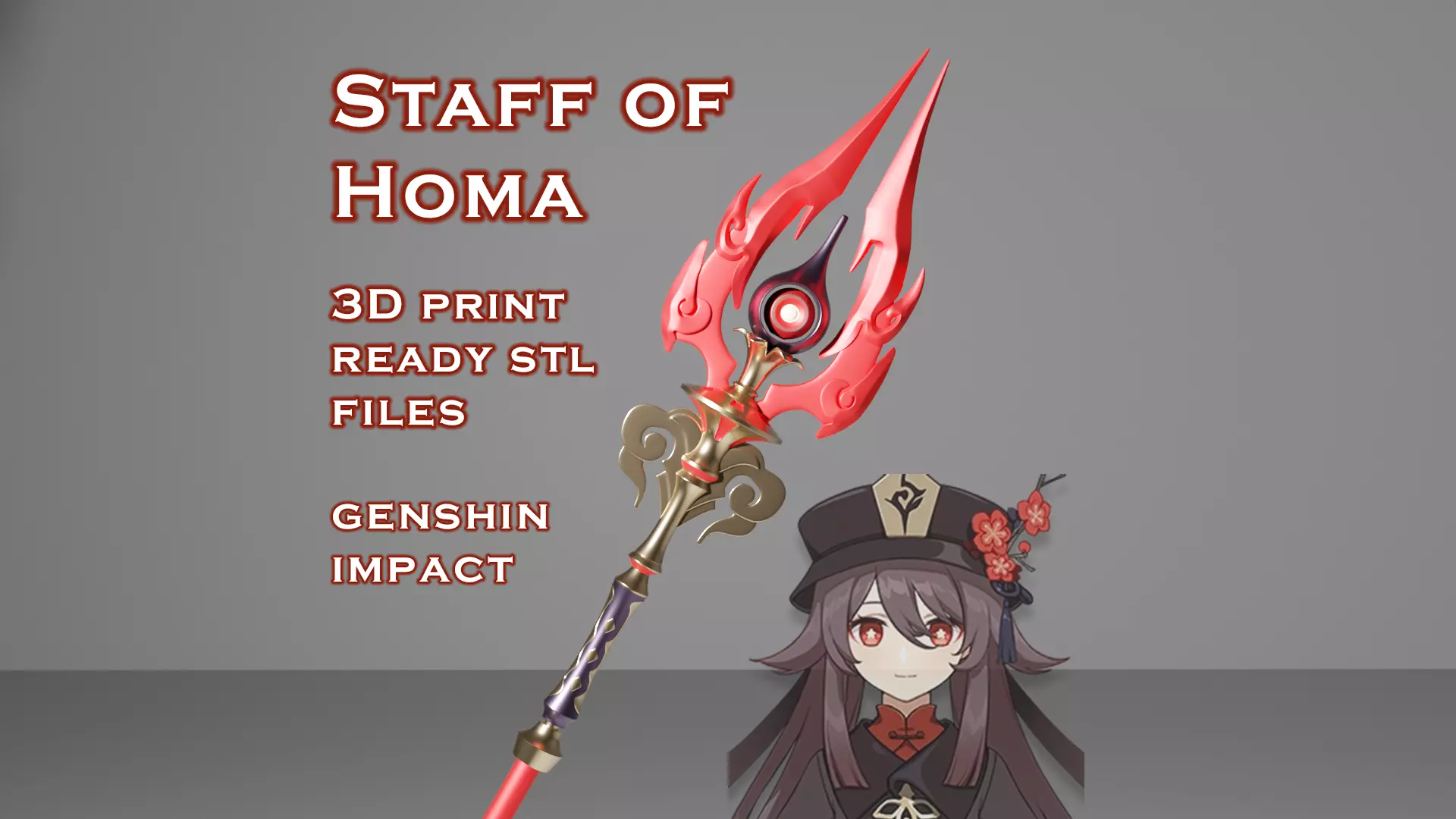 Staff of Homa -- Genshin Impact -- Sliced Print Ready 3D print model_0