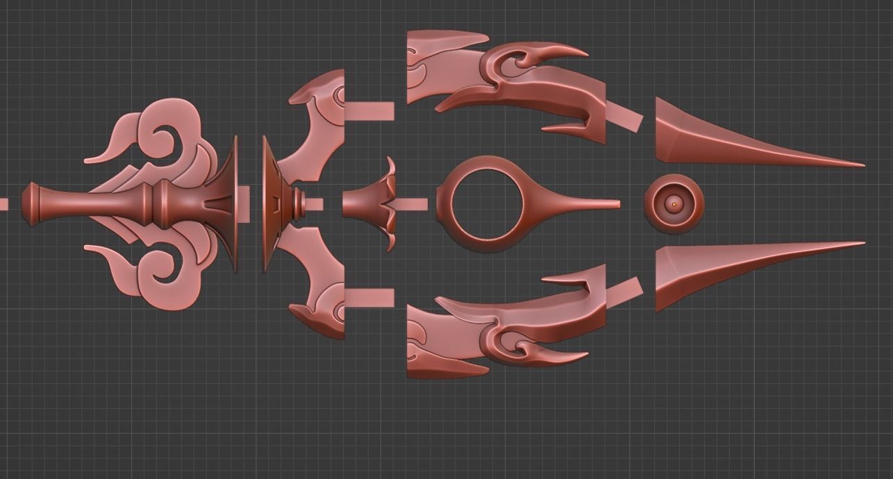 Staff of Homa -- Genshin Impact -- Sliced Print Ready 3D print model_4