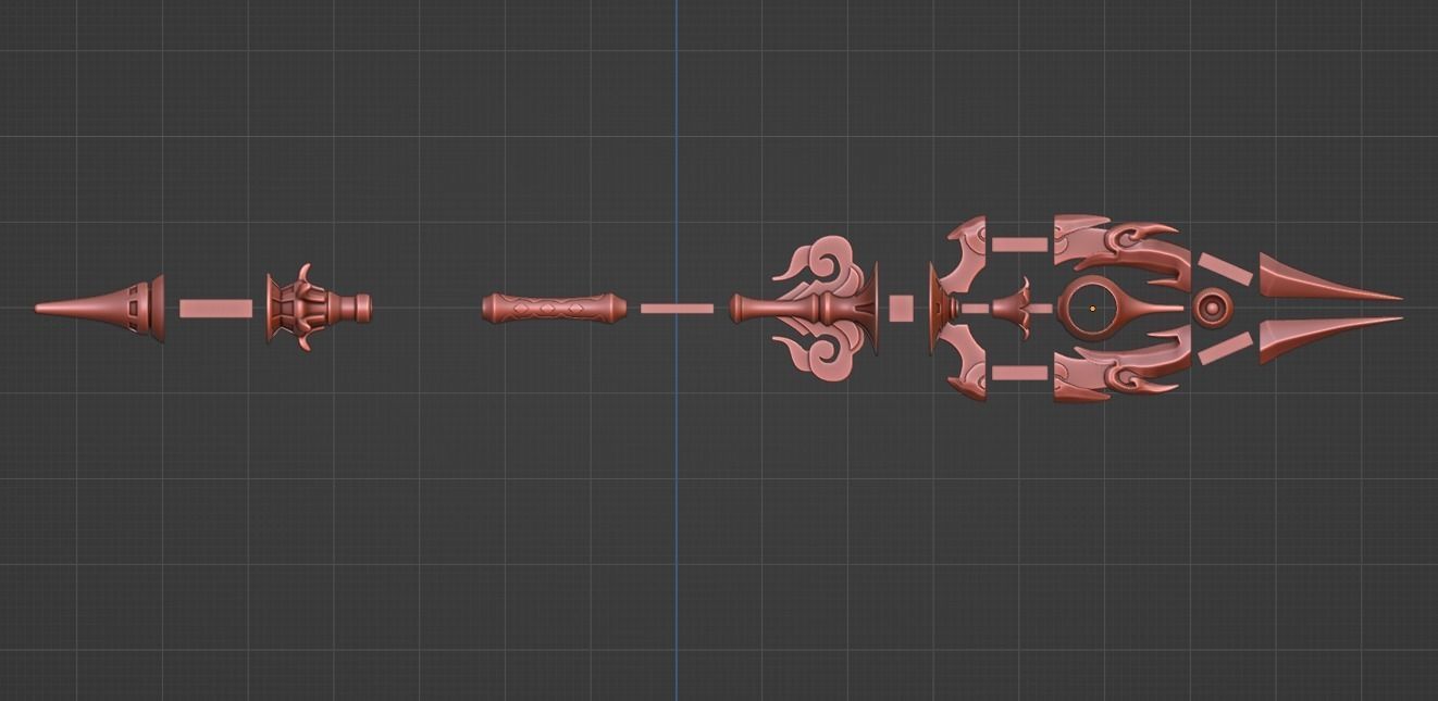 Staff of Homa -- Genshin Impact -- Sliced Print Ready 3D print model_7