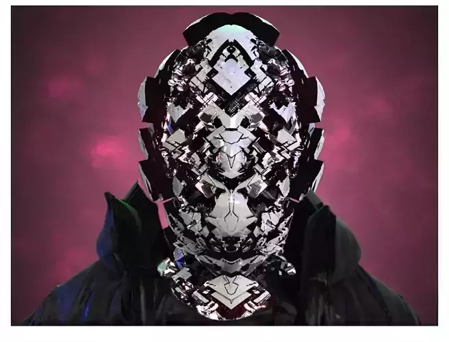 Sci-Fi Helmet Space Astronaut Character Robot 46