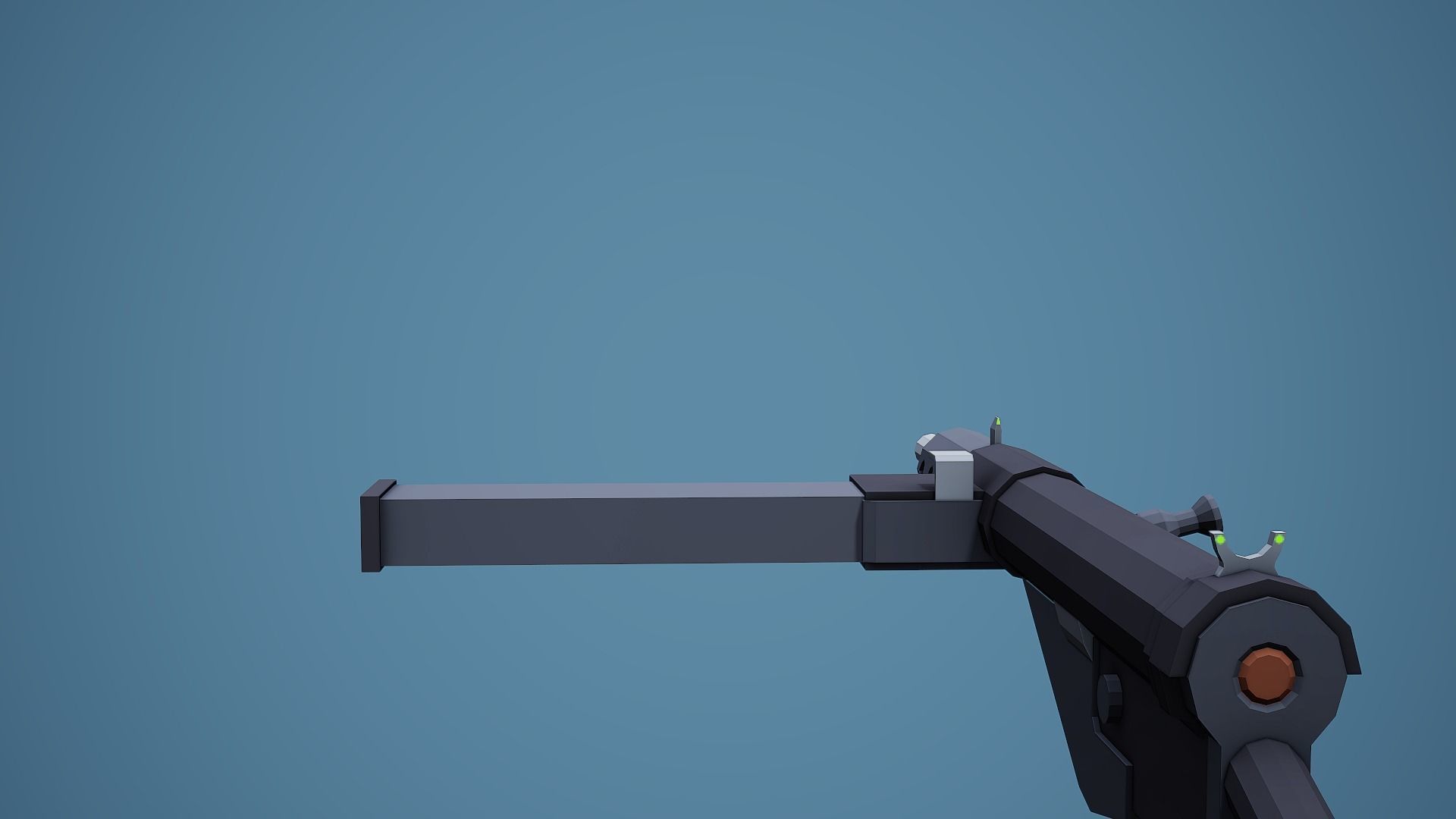 Stylized Sten SMG - Low Poly Mobile Ready Low-poly 3D model_7