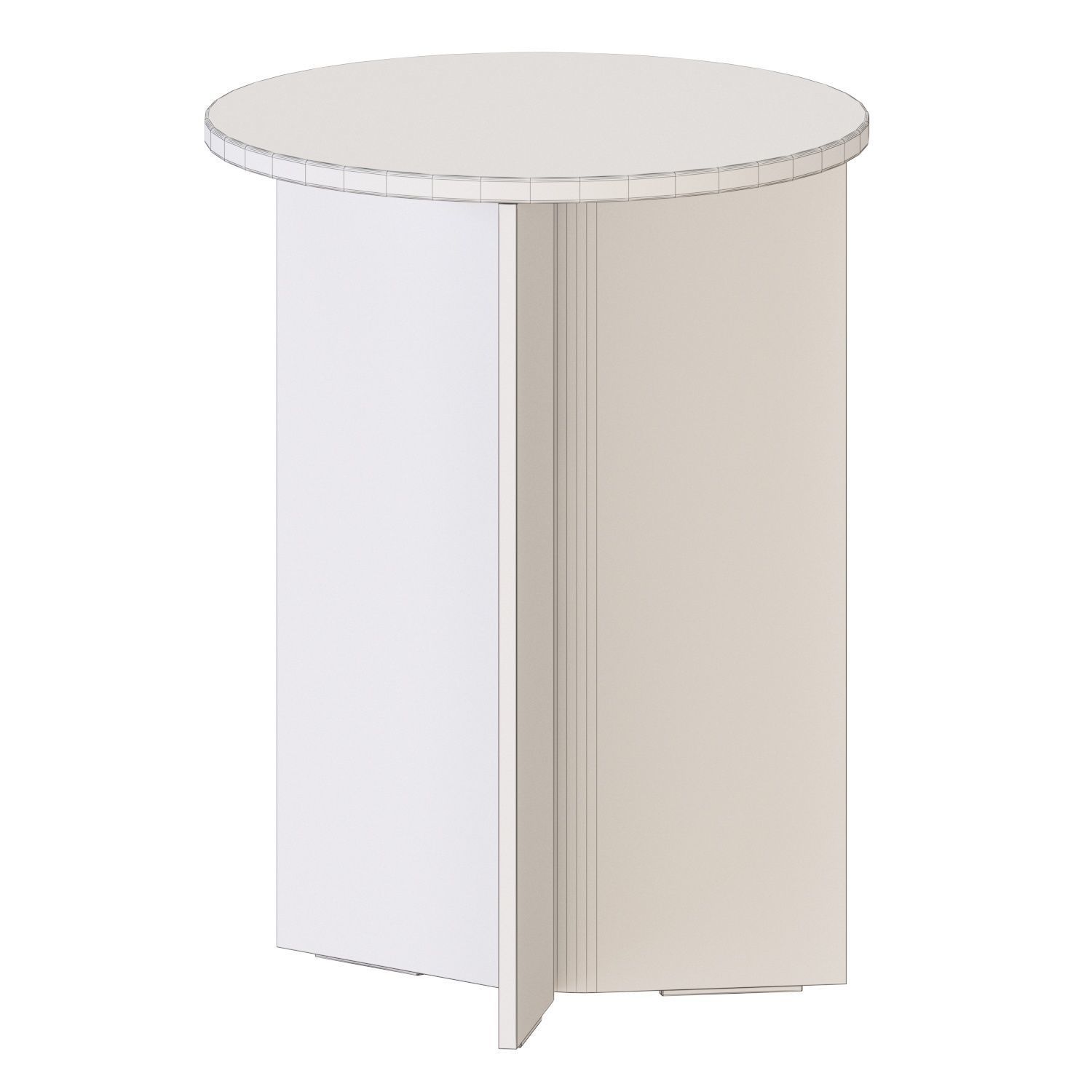 HAY WOOD SLIT SIDE TABLES 3D model_4