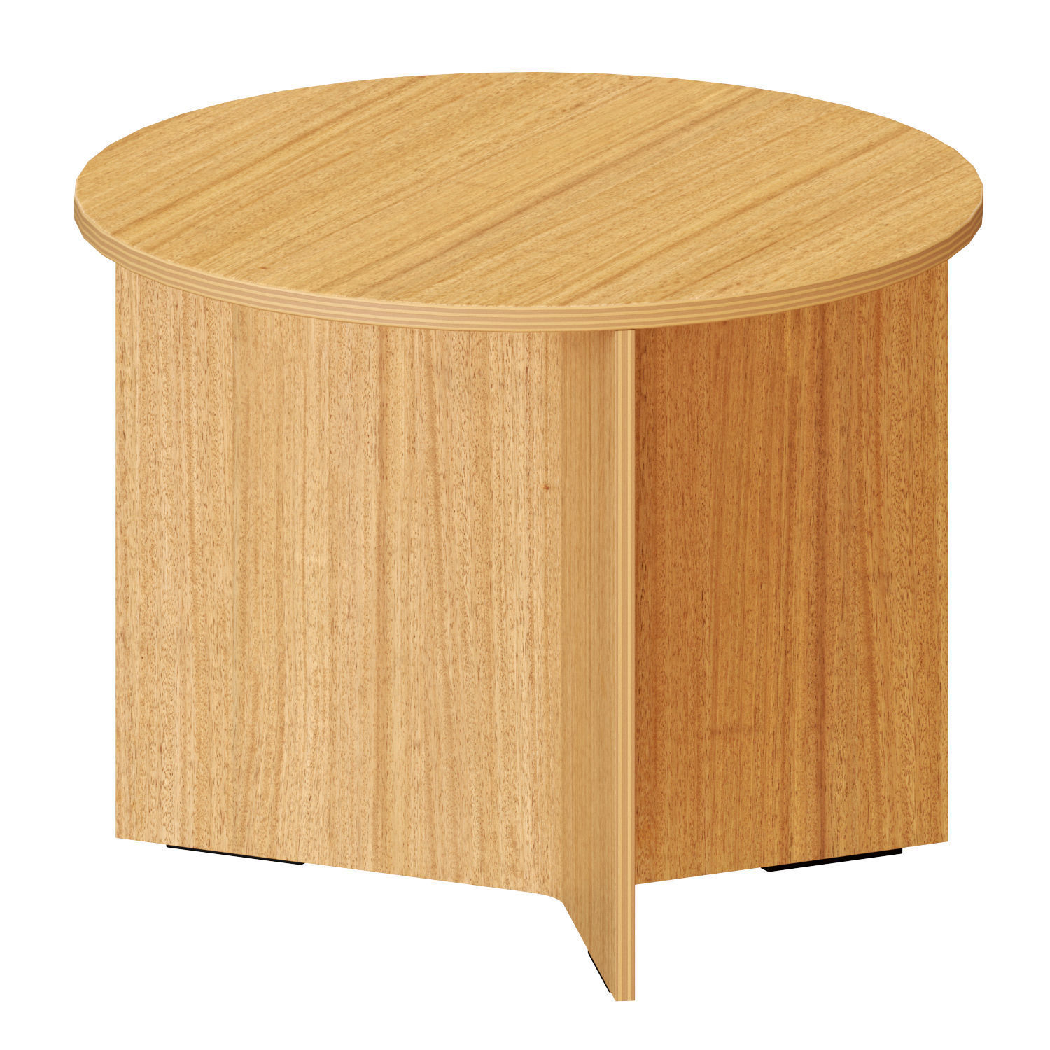 HAY WOOD SLIT SIDE TABLES 3D model_1
