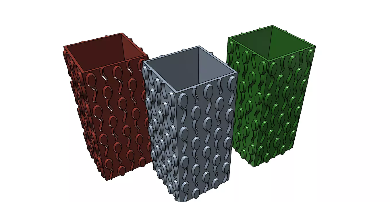 Pencil Holder New Life easy print 3D print model