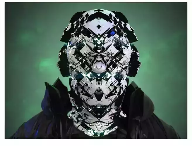 Sci-Fi Helmet Space Astronaut Character Robot 44