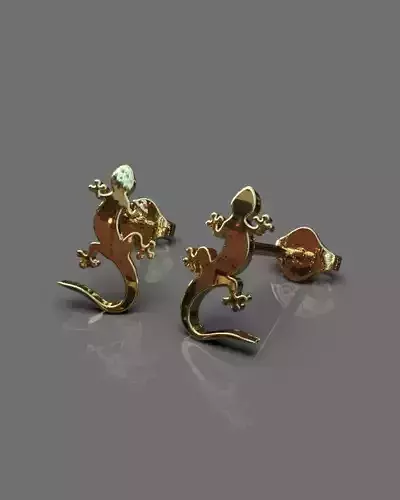 Light lizard earrings