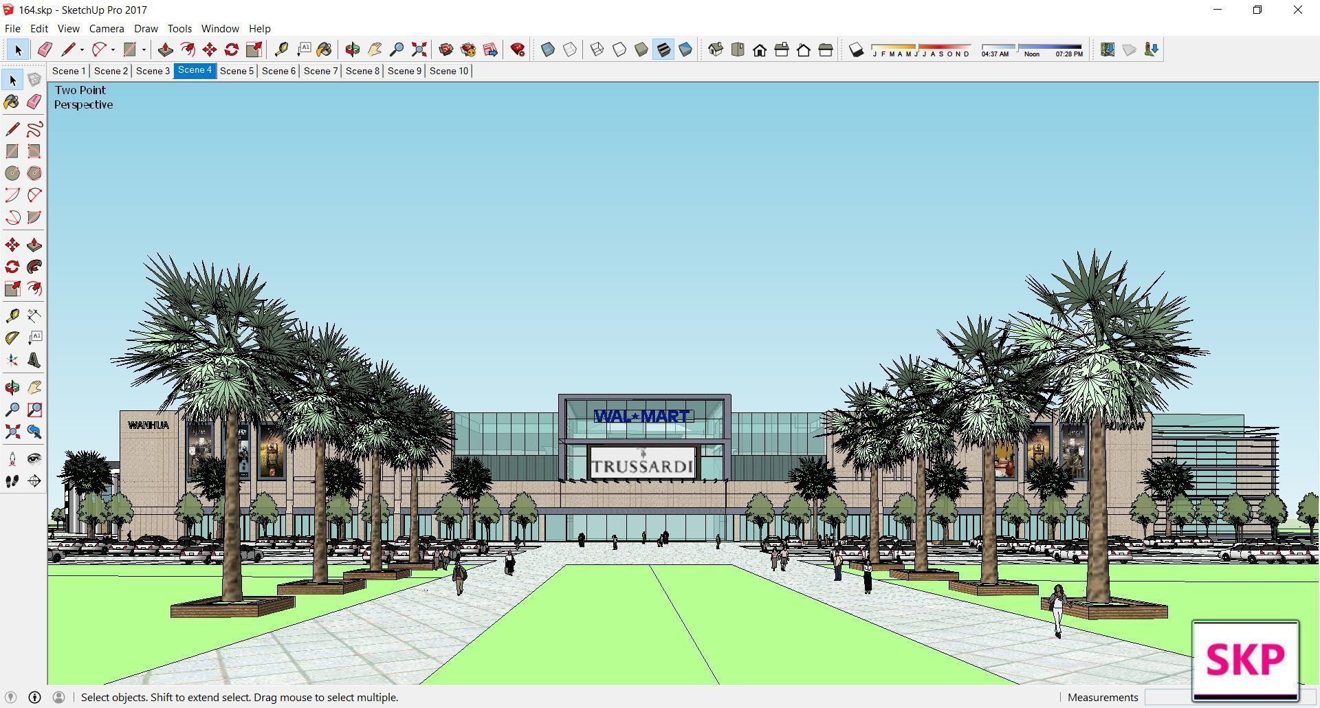 Sketchup Shopping Center 164 3D model_5