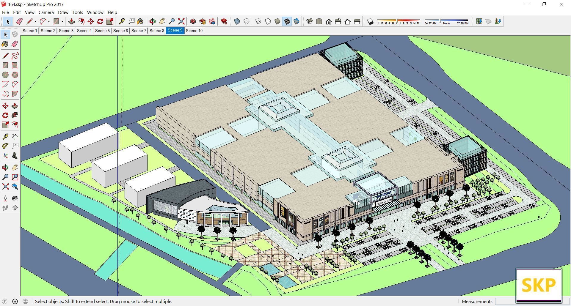 Sketchup Shopping Center 164 3D model_9