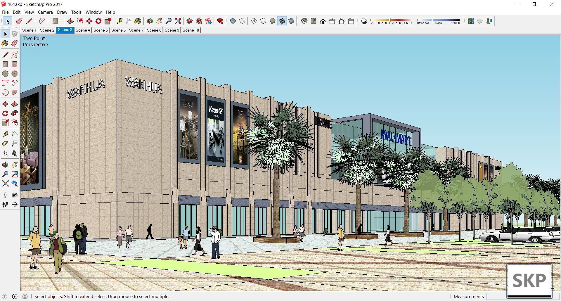Sketchup Shopping Center 164 3D model_4