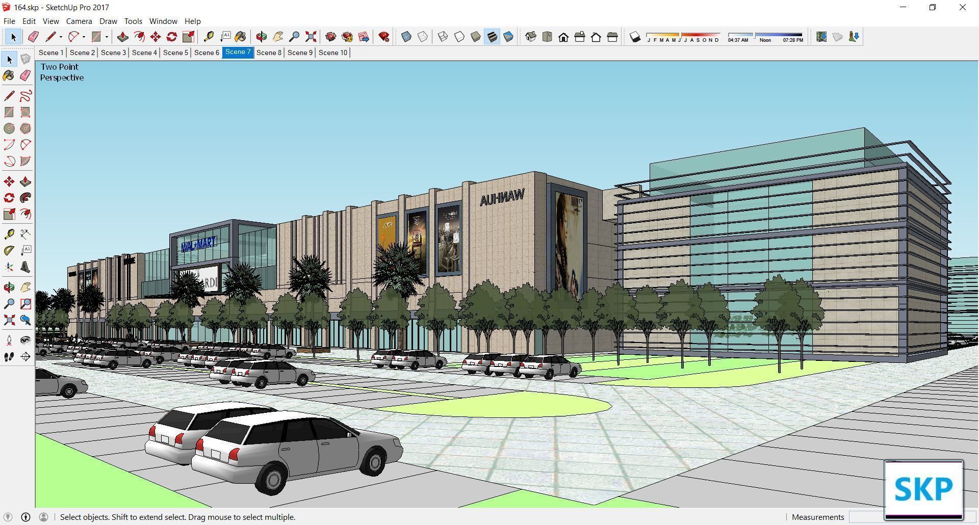 Sketchup Shopping Center 164 3D model_7