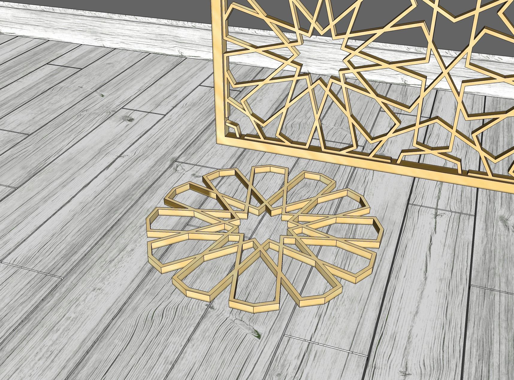 Decorative Panels Pack 1 3D Model Collection_12