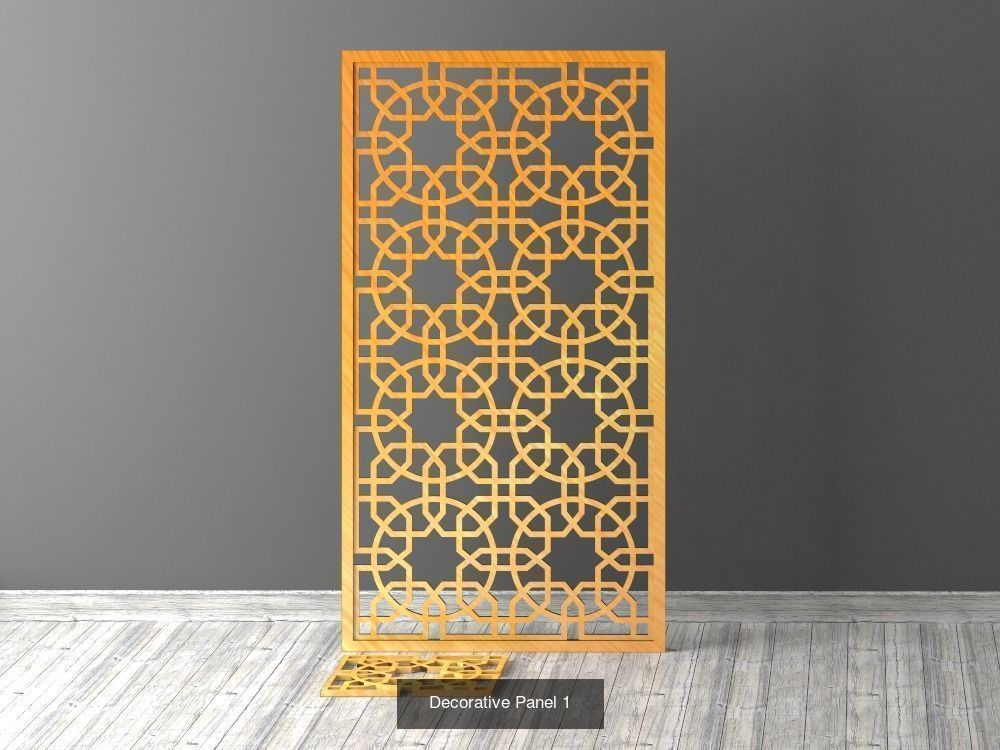 Decorative Panels Pack 1 3D Model Collection_1