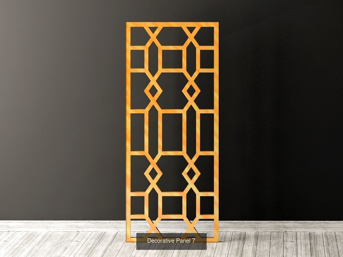 Decorative Panels Pack 1 3D Model Collection_4