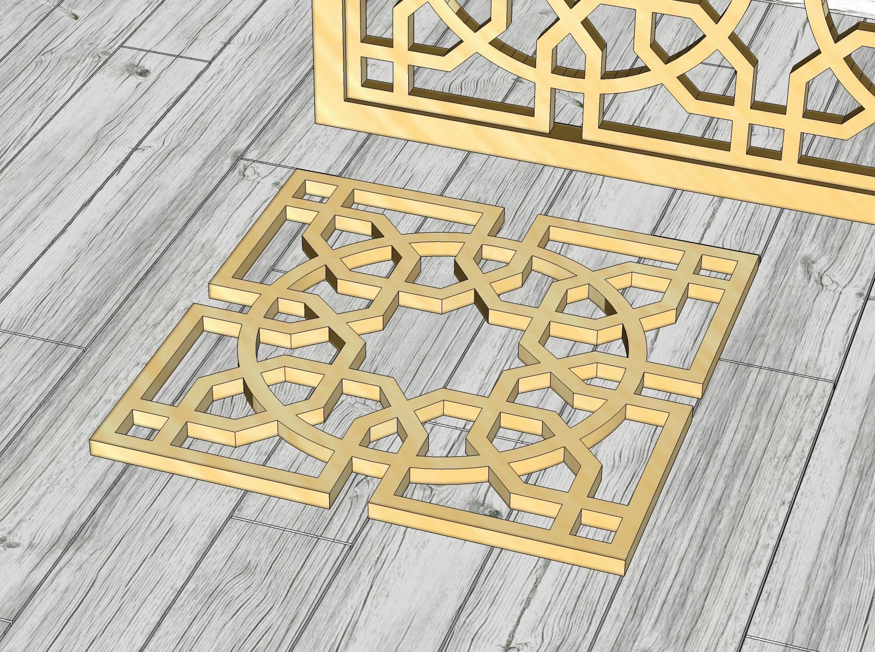 Decorative Panels Pack 1 3D Model Collection_8
