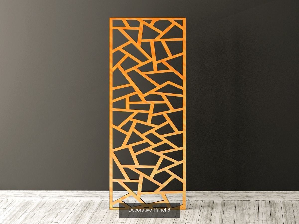 Decorative Panels Pack 1 3D Model Collection_3