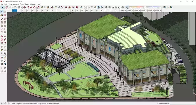 Sketchup Shopping Center 182 3D model