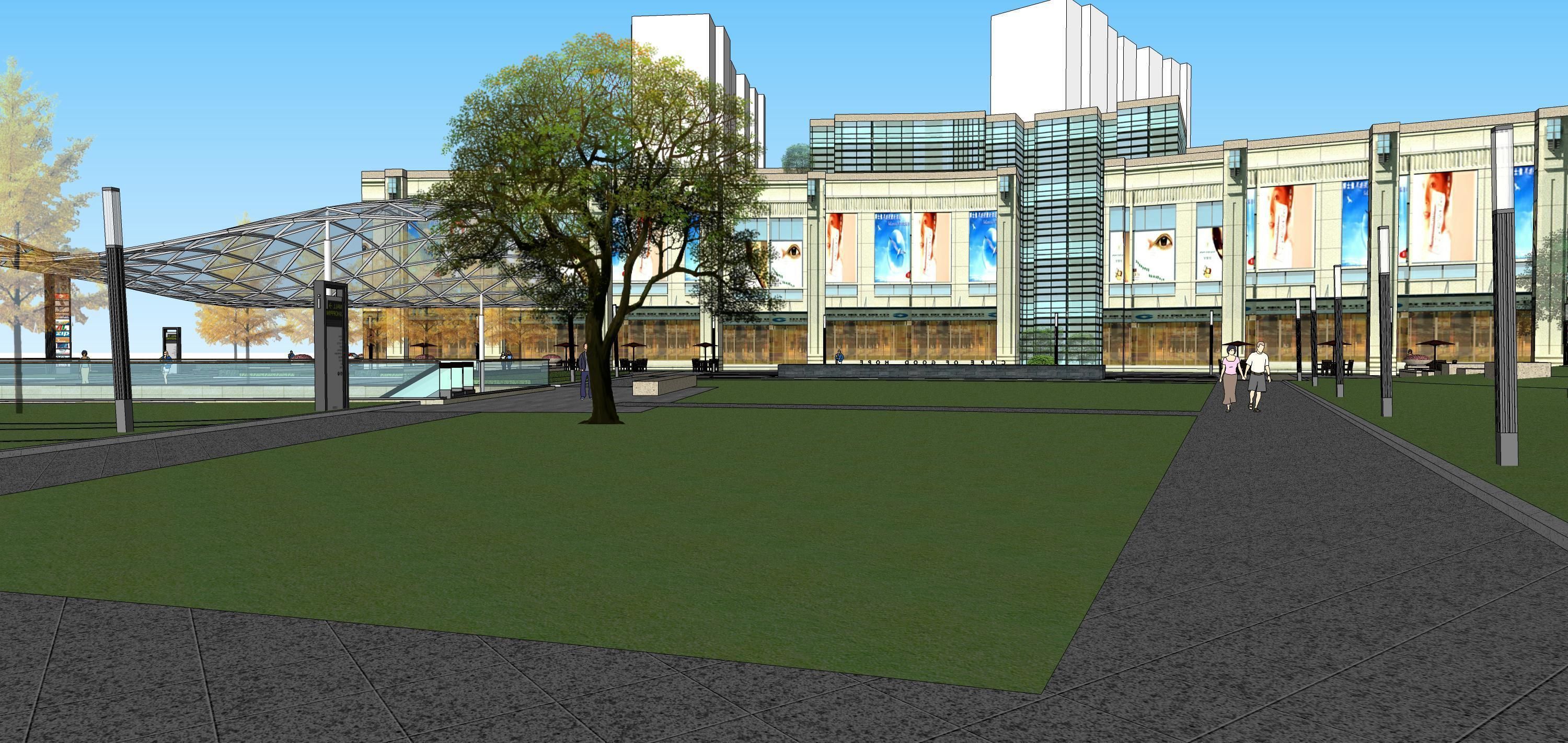 Sketchup Shopping Center 182 3D model_8